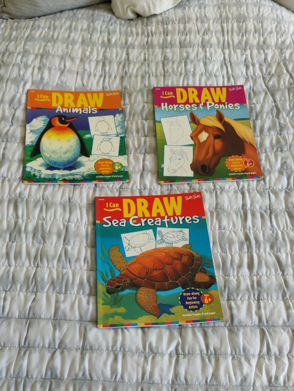 Lot Of 3 Paperback I Can Draw Books Creative Y2K Retro Vintage Educational